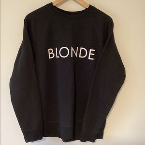 Brunette the Label Blonde Crewneck Sweatshirt | Black | Size m/l